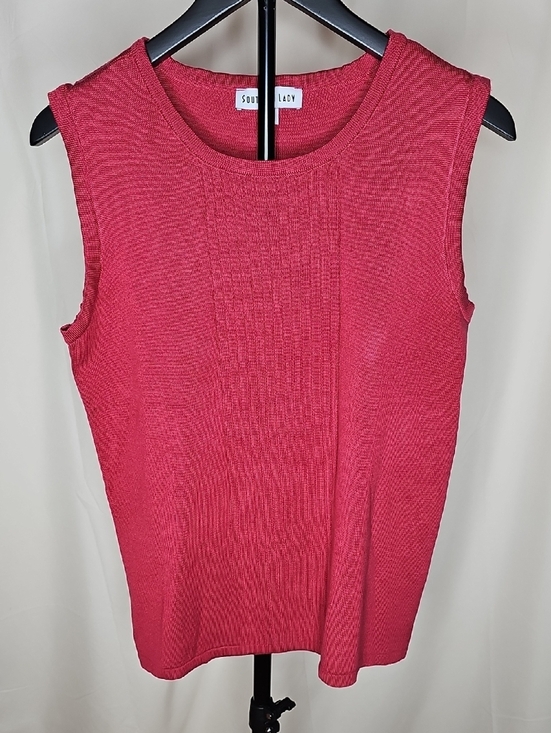 Southern Lady Tops - Southern Lady Ribbed Tank Top - Coral
